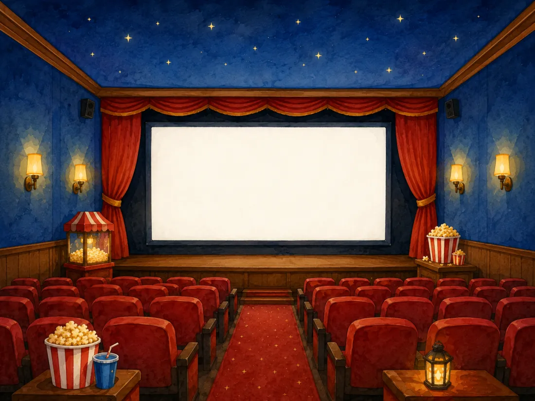 Watercolour home cinema